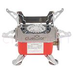 CLUEMART Stainless Steel Outdoor Portable Square-Shaped Gas Butane Burner Camping Picnic Folding Stove With Storage Bag