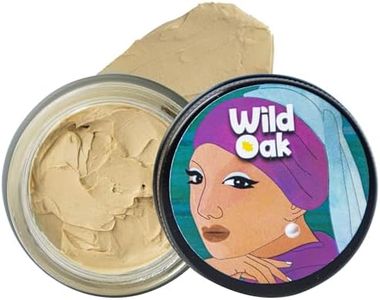 WildOak Ayurvedic Under Eye Mask | 6x More Effective for Dark Circles, Fine Lines, Anti Aging & Eye Puffiness | With Power of Geranium, Sandalwood & Saffron Oil, Pearl Paste & Aloe Vera | 50g