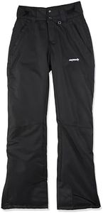 SkiGear Women's Insulated Snow Pants, Black, Small Short