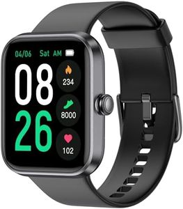 LIVIKEY Smart Watch, Fitness Tracker Watch with Heart Rate Monitor, SpO2, Sleep Tracker, 45mm Fitness Watch IP68 Waterproof Smartwatch for Women Men Step Counter Pedometer for iOS and Android Phones