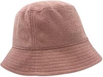 KANUT SPORTS Terry Kids Bucket Sun Hat with Wide Brim for Boys Girls Summer Sun Protection Hat (Pink)