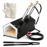 MMasters Portable 2 Burner Propane Forge, 2600°F High Temp Gas Forge for Blacksmithing & Knife Making, Farrier Metalworking Complete Compact Tool Kit