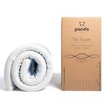 Panda Gel Infused Memory Foam Bamboo Mattress Topper - UK Double | 5cm Thick | Medium Firm Softness | Orthopaedic Neck, Spine, Hip Support | Adjustable Straps | Temperature Control | Long Lasting