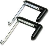 Quartet 7502 Adjustable Aluminum Hangers for Panels 1-1/2-3 Thick, Black, 2/Set