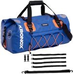 KRONOX Waterproof Duffle Bag for Motorcycle Back Seat. Dry Bags and Luggage for Travel. Works as Gear Bag, Tail Bag or Rack Bag. 25-40-60 Liters Size