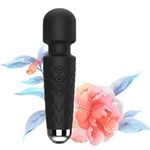 OBSYDIUM Full Body Massager With 20 Different Vibration Patterns And 8 Types Of Variable Speeds Rechargeable And Waterproof And Portable Travel Friendly Body Massager (Black)