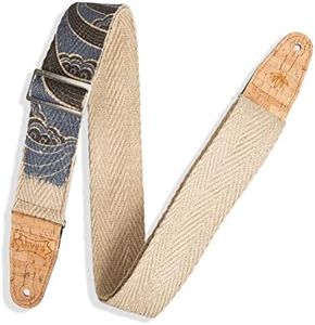 Levy's Leathers Vegan Hemp Island Design Guitar Strap, 2-Inch Wide