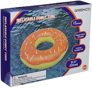 Greenco Giant Inflatable Donut with Sprinkles Float, Large Inflatable Donut Pool Float for Kids & Adults, Summer Fun for Pool, Lake, Beach, Party, Lounge