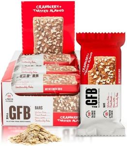 The GFB Cranberry Toasted Almond Protein Bars - Gluten Free, Plant Based, Non GMO, Sustainably Made – Ridiculously Tasty, Healthy, Vegan, Nutrition Snack Protein Bars, 2.05 oz (12 Count)