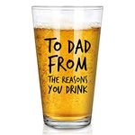 Beer Glass For Dad From Daughter