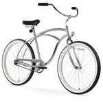 Firmstrong Urban Man Alloy Single Speed Beach Cruiser Bicycle, 26", Silver