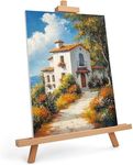 Belle Vous Adjustable Artist Easel Stand for Painting - Wooden Table Top Easel/Canvas Stand - Wooden Easel Stand for Wedding, Desk Easel, or Display Easel