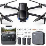 Ruko U11MINI 4K Drones with Camera 4K Professional 8K Photo, 3-Aixs Gimbal Drone with Camera, 96Mins Flight Time 3 Batteries for Beginners, 20000ft Transmission Range, GPS Auto Return with Beeper