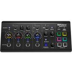 Roland BRIDGE CAST X Dual Bus Gaming Mixer & Video Capture Pro Audio Streaming Interface for Online Gamers & More 32-Bit Hardware DSP USB-C Windows and Mac Connectivity XLR Mic Support
