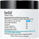 belif Aqua Bomb PHA Exfoliating Toner Pads: 2% PHA, Centella, HA Exfoliation & Hydration Toner Pads, Lightweight, Good for Dryness, Uneven Texture, Pores, Dullness, Oiliness, Korean Skin Care