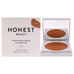 Honest Beauty Everything Cream Foundation DemiMatte Lightweight MediumtoFull Coverage Talc Free Dermatologist Tested Cruelty Free oz, Almond : medium-deep, cool undertones, 0.31 Ounce