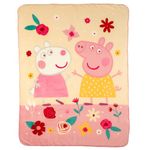 Franco Peppa Pig Kids Bedding Soft Plush Sherpa Blanket Throw, 46 in x 60 in, (Officially Licensed Product)