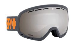 SPY Optic Marshall Snow Goggle, Winter Sports Protective Goggles, Color and Contrast Enhancing Lenses, Matte Gray - Happy ML Rose with Silver Spectra Mirror Lenses