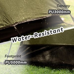 Forceatt 2-Person Camping Tent – Lightweight Waterproof Dome, Two Doors