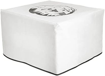 kwmobile Housse Compatible avec Brother DCP-L3510CDW / L3710CW / L3730CDN / L3750CDW - Housse de Protection Couverture pour Imprimante - Montagne de Nuit Noir-Blanc