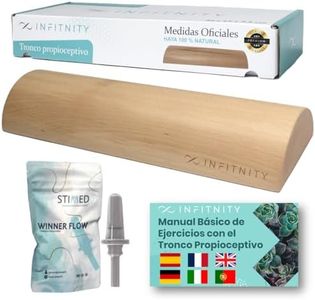 INFITNITY - Tronco Propioceptivo y Winner Flow – Pack Tronco Propiocepción Suelo Pélvico y Winner Flow insuflador- Medidas Oficiales Tronco 5P – Incluye Manual Ejercicios – Wood roller