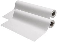 Exam Table Paper - 18''x125’ Disposable Standard White Textured Crepe Medical Barrier Cover Roll - Wide Paper Rolls for Spas, Daycares, Doctors, Chiropractors, Examination and Massage Tables (2)