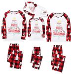 Lightning My Orders of Today Prime Family Matching Christmas Pyjamas Set Reindeer Pajamas PJs Set Xmas Sleepwear Nightwear for Mens Womens Adults