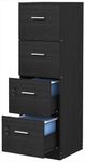 YITAHOME File Cabinets for Home Office 4 Drawer Filing Cabinet Office Vertical Files Storage File Drawers for A4 & Letter-Sized Documents,Black