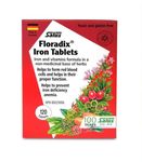 Salus Floradix Iron and Vitamins Tablets | Herbal Iron Supplement for Women, Men, and Children | Vegetarian, Gluten-Free, Yeast-Free & Non-GMO (120 Tablets)