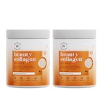 Wellbeing Nutrition Beauty Collagen with Hyaluronic Acid | Collagen Supplements for Women & Men | Collagen Powder with Biotin and Vitamins for Skin Radiance & Anti-Aging | 250g - Mango Peach Flavor