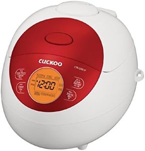 CUCKOO CR-0351FR Rice Cooker, 0.75 quarts, Red