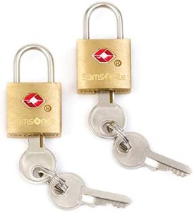 Samsonite Travel Sentry 2-Pack Key Locks, Brass, Brass, 2 Pack, Travel Sentry 2-Pack Key Locks