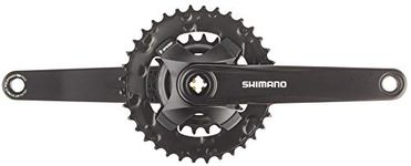 SHIMANO Altus FC-MT101-B2 Crankset - 175mm, 9-Speed, 36/22t, Riveted, Square Taper JIS Spindle Interface, Black