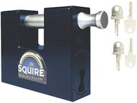 Squire Container Padlock - WS75 - Hardened Steel Block Lock - CEN 4 Rated - High Security - 4 x Keys Supplied Free of charge