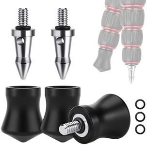 NEEWER Punta de Trípode con Pata, 3 Pata Trípode Antideslizante para Terreno Irregular, 1/4" Punta de Recambio Compatible con Andoer Gitzo Benro Induro Kingjoy Weifeng Trípode Monopié,HW-35