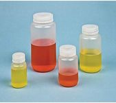 United Scientific™ 33408 | Laboratory Grade High Density Polyethylene (HDPE) Wide Mouth Reagent Bottle | Designed for Laboratories, Classrooms, or Storage at Home | 250ml (8oz), Pack of 12