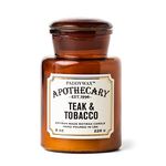 Paddywax Scented Candles Artisan Apothecary Candle, 8-Ounce, Teak & Tobacco