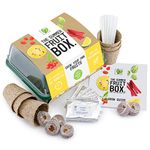 Sow Your Own - Gardening Large Fruits Kit - Gardening Gifts For Women and Men - Bonus Mini-Greenhouse Included - 6 Variety of Fruits - Gifts for Dad - Grow Your Own Kits - Large Fruit Gift Box