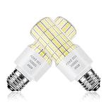 2 Pack 40W Led Corn Light Bulb(300W Equivalent)5000 Lumens 5000K Daylight White Large Area Led Light Bulb E26/E27 Medium Base for Indoor Outdoor Street Backyard