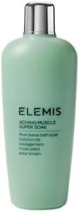 ELEMIS Aching Muscle Super Soak | Musclease Natural Foaming Bath Milk Warms, Recharges, and Energizes Tired, Overworked Muscles Post-Workout | 400 mL