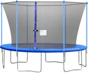 Trampoline 10Ft 12Ft with Enclosure Outdoor Fitness Trampoline PVC Spring Cover Padding for Children and Adults (12Ft)