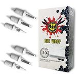 BIGWASP Professional 3RS Disposable Tattoo Needle Cartridge 3 Round Shader 20Pcs