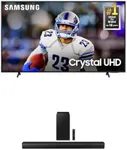 SAMSUNG 85-Inch Class 4K Crystal UHD DU8000 Series HDR Smart TV (UN85DU8000, 2024 Model) B63C 5.1ch Soundbar w/Dolby Digital 5.1 Audio, DTS Virtual:X, Built-in Center Speaker, Bluetooth