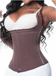 Sonryse O24ZL Fajas Colombianas Reductoras y Moldeadoras Compression Vest Shaper Tummy Tuck Shaper Girdle for Women Chocolate XX-Large