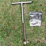 HiHydro Soil Sampler Probe Stainless Steel Tubular T-Style Handle Soil Test Kits Satisfying The Sampling Depth of Agriculture Forest(B)