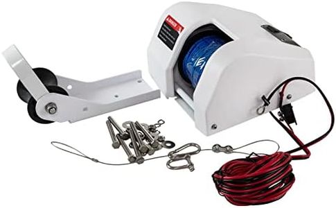 WAVEFLO Boat Electric Anchor Winch 25LBS Marine Saltwater Anchor Windlass Kit with Wireless Remote 12V