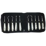 ADDLER Dental Elevator Set Of Cryer, Apexo, Coupland, Straight Set Of 10. No Rust. Life Time Anti Rusting Warranty.