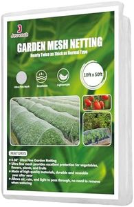Garden Netting, Jevrench Durable Ultra Fine Garden Netting, Garden Plant Cover Row Cover Makes Plants, Vegetables, Fruits, and Flowers Grow Better (10ft x 50ft)