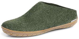 Glerups Unisex Wool Slipper Slip-on with Rubber Sole