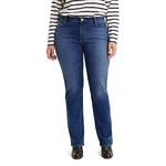 Levi's Women's Classic Straight Jeans (Standard and Plus), Lapis Dark Horse (Waterless), 32 Long